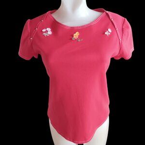 True Vintage Women's T-shirt Small Single Stitch 1970's Top Baby Duck Distress